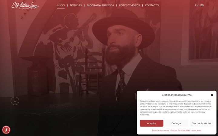 Screenshot of antoniolopeznunez.com