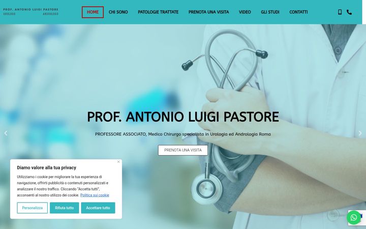 Screenshot van antonioluigipastore.it