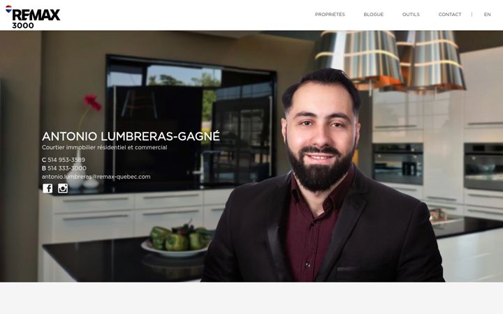 Screenshot of antoniolumbreras.com