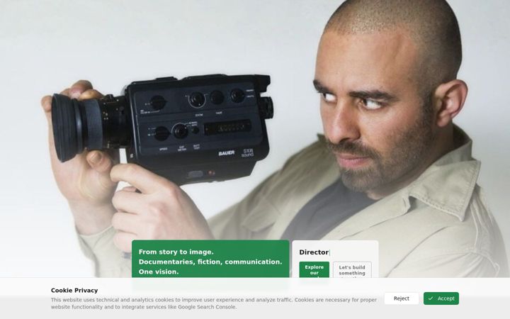 Screenshot of antoniomancoproduction.com