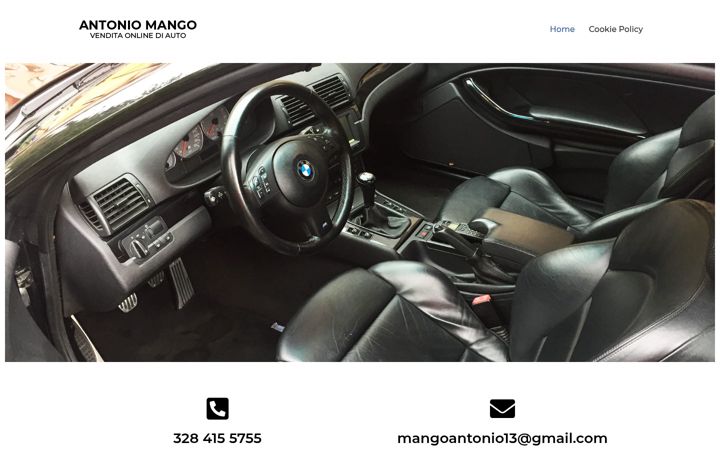 Screenshot of antoniomango.com