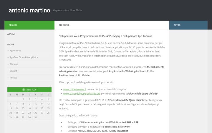 Screenshot of antoniomartino.eu