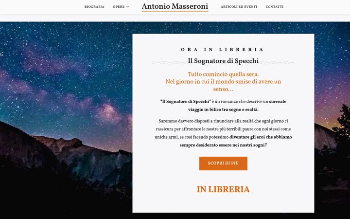 Screenshot of antoniomasseroni.com
