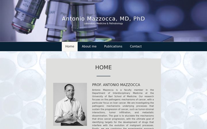 Screenshot of antoniomazzocca.com