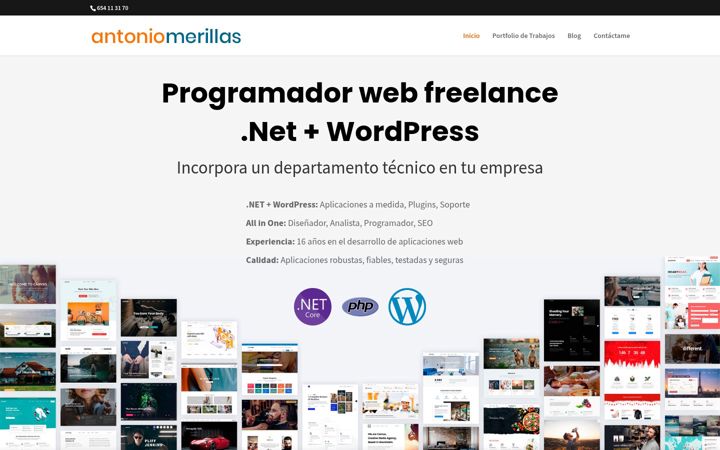 Screenshot of antoniomerillas.com