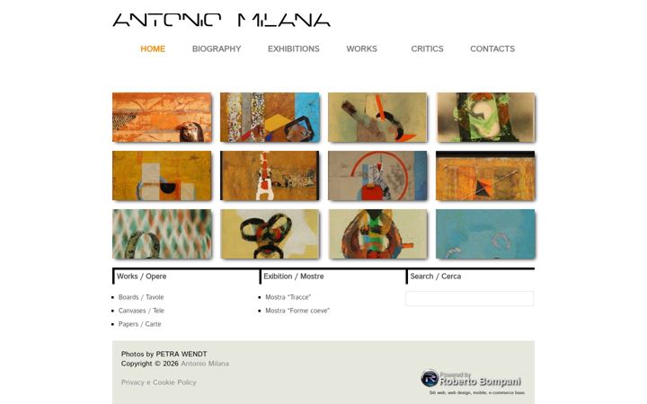 Screenshot of antoniomilana.it