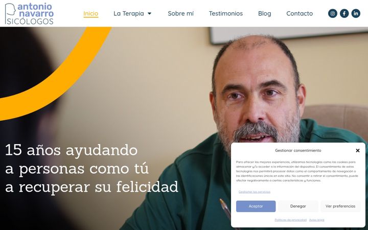 Ekrano kopija antonionavarropsicologos.com