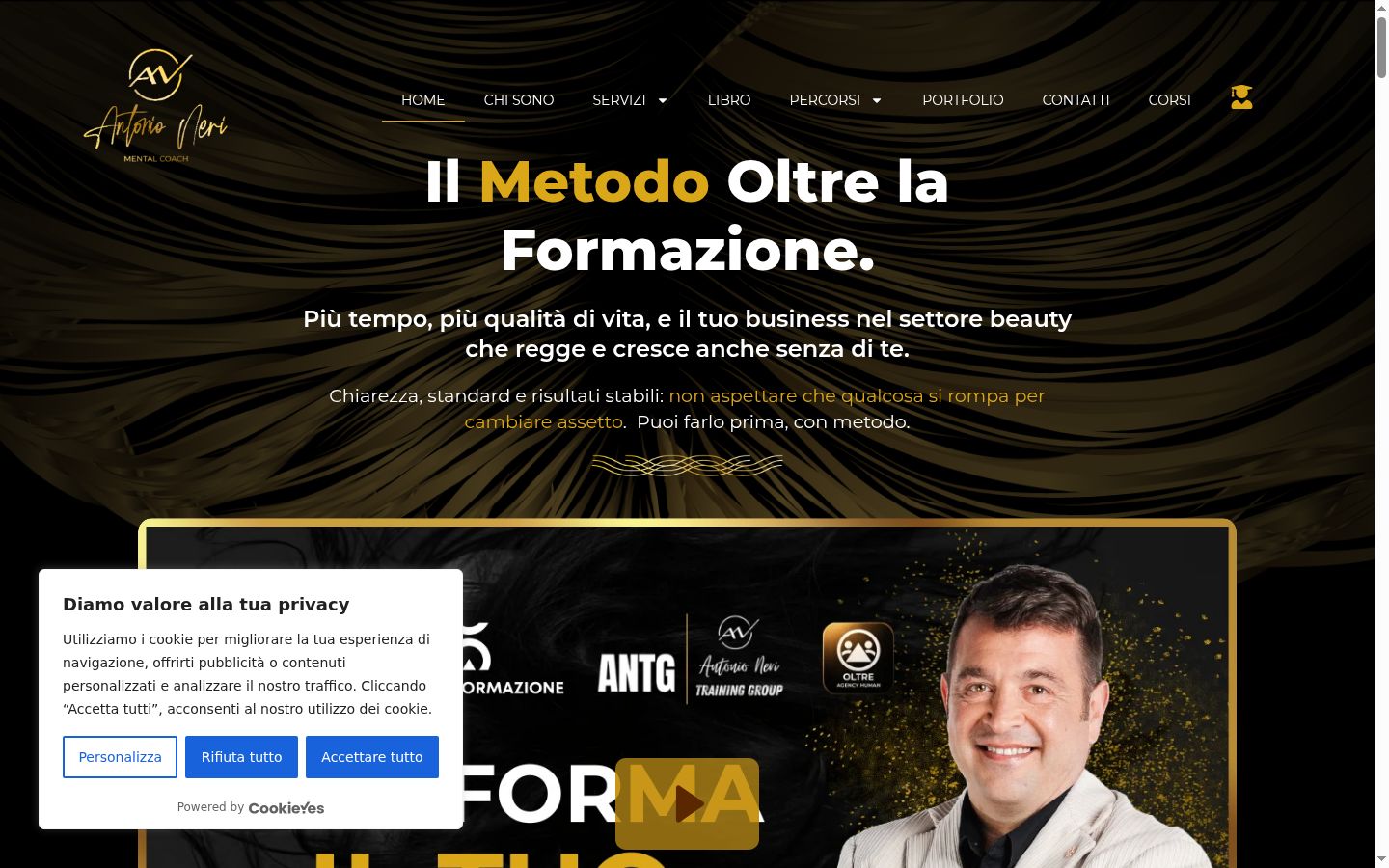 Sutikimo reklamjuostės, rodytos prieš bet kokią sąveiką, ekrano kopija