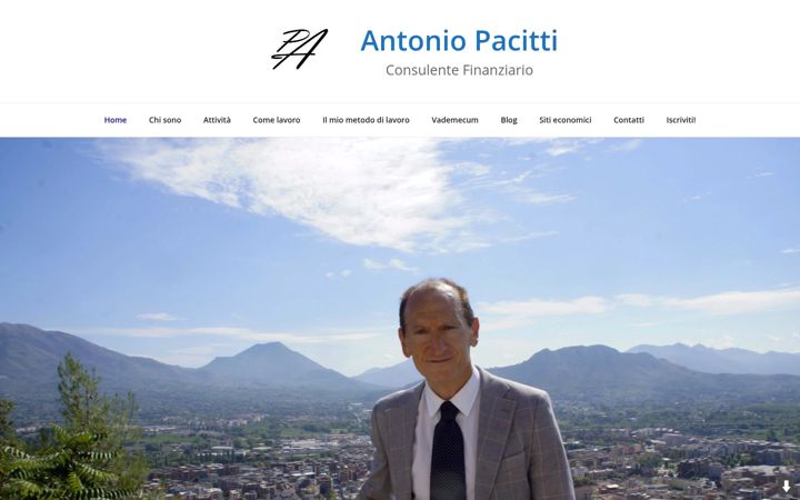 Captura de pantalla de antoniopacitti.it