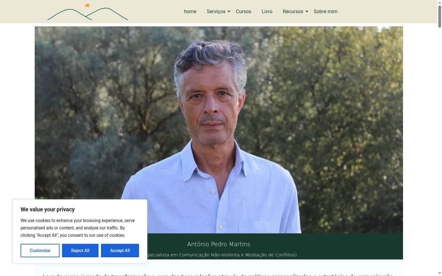 Sutikimo reklamjuostės, rodytos prieš bet kokią sąveiką, ekrano kopija