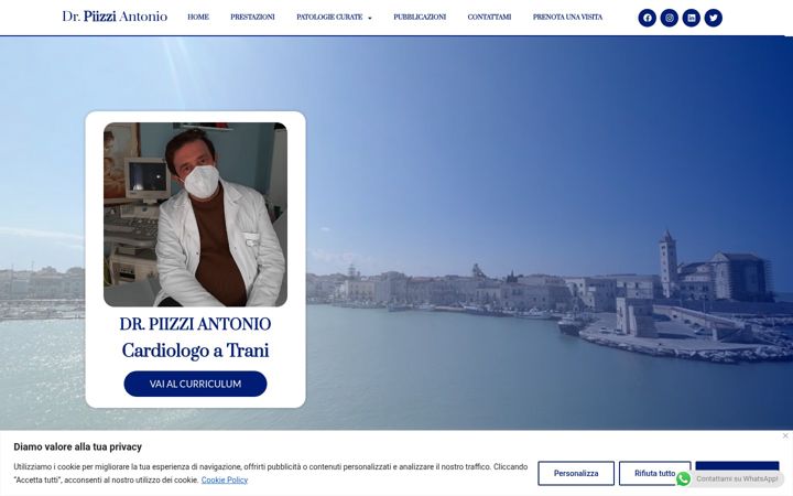 Snimka zaslona za antoniopiizzi.it