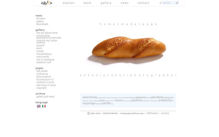 Screenshot of antonioranesi.it