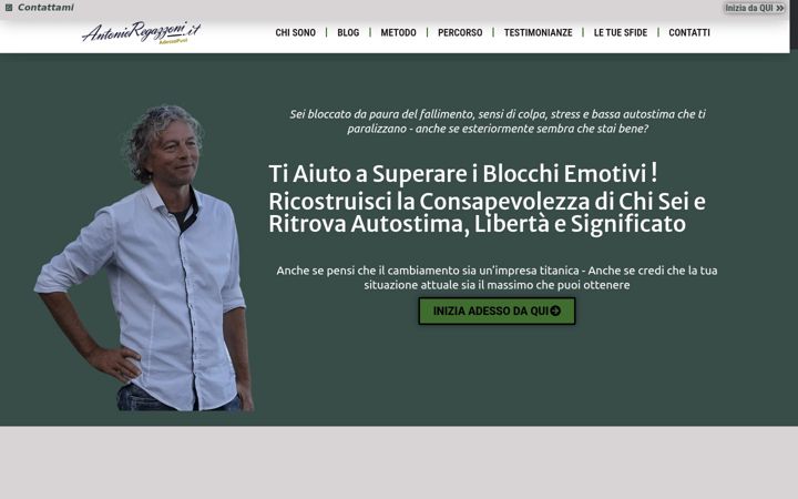 Screenshot of antonioregazzoni.it