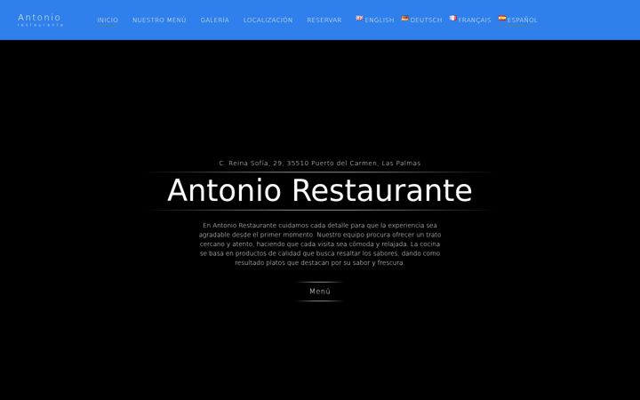 Ekrano kopija antoniorestaurantelanzarote.es