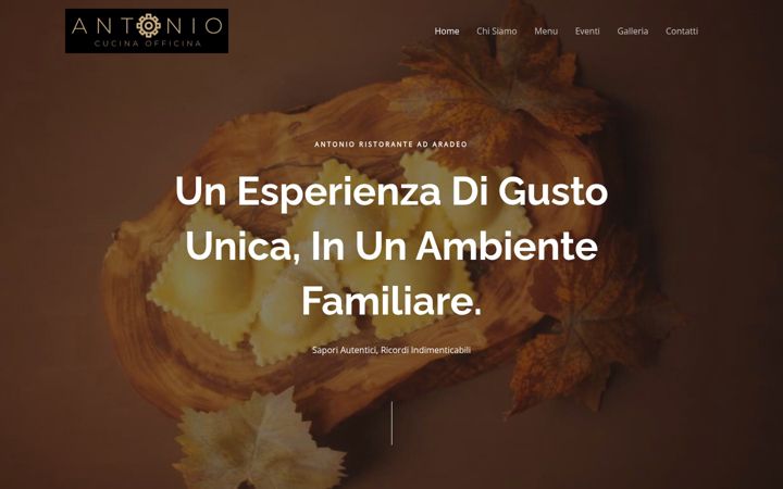Screenshot of antonioristorante.it