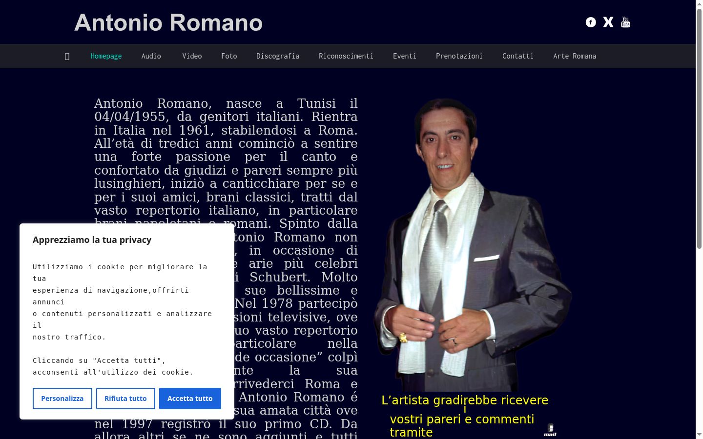 Sutikimo reklamjuostės, rodytos prieš bet kokią sąveiką, ekrano kopija