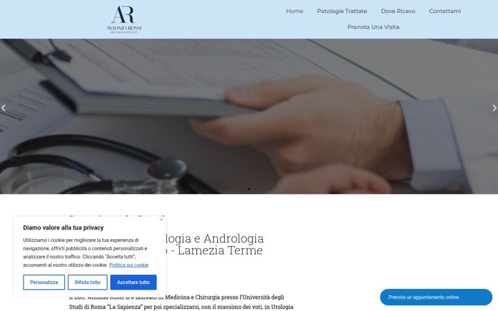Screenshot of antoniorossiurology.it