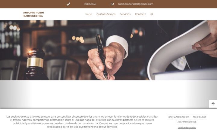 Screenshot of antoniorubinbarrenechea.com