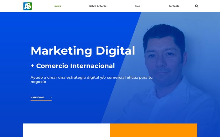 Screenshot von antoniosanjuan.com