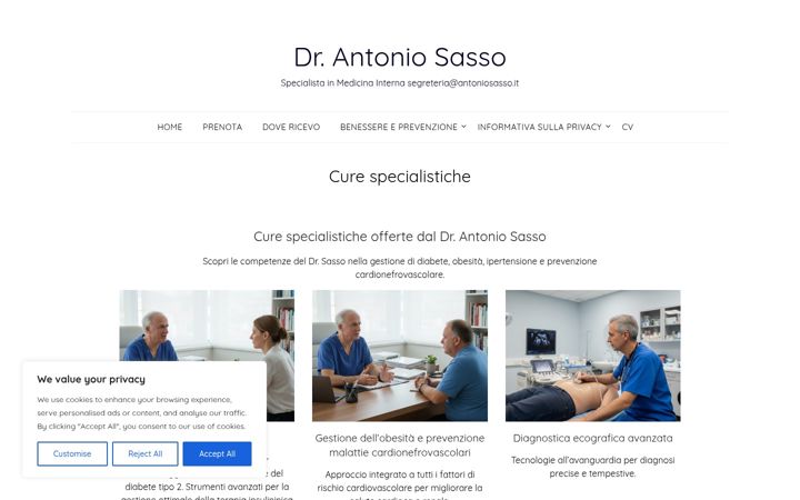 Screenshot of antoniosasso.it