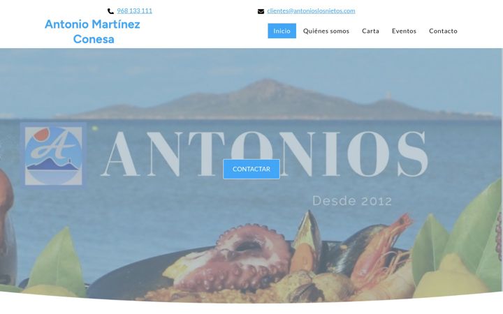 Screenshot von antonioslosnietos.com