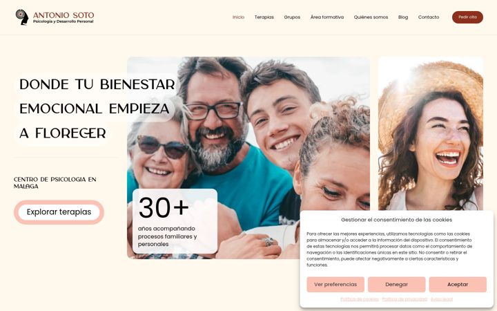 Screenshot of antoniosotopsicologo.com