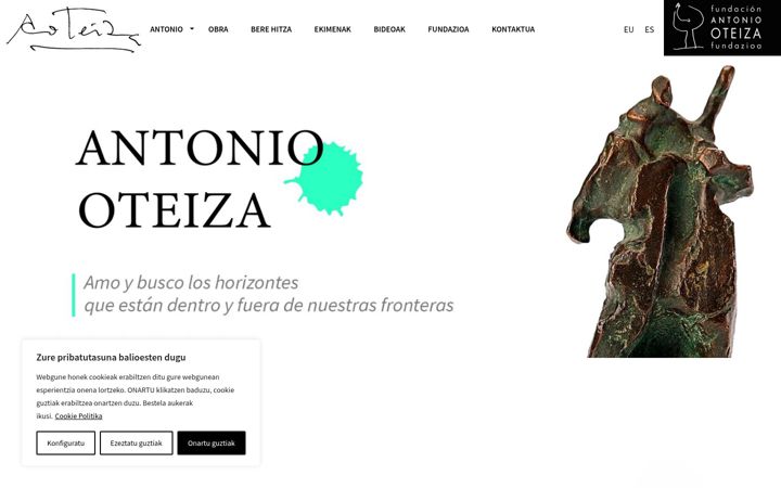 Screenshot of antonioteiza.org