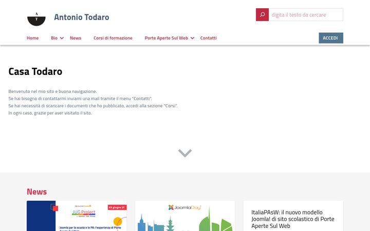 Screenshot of antoniotodaro.it
