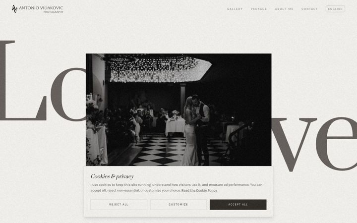 Screenshot of antoniovidakovic.com