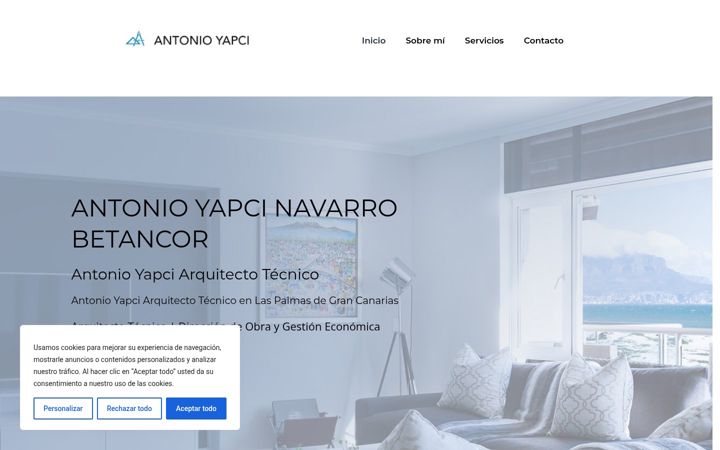 Screenshot of antonioyapci.com