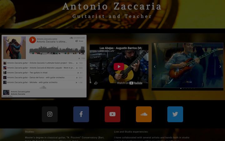 Screenshot of antoniozaccaria.com