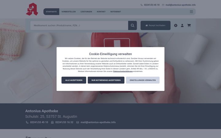 Ekrano kopija antonius-apotheke.info
