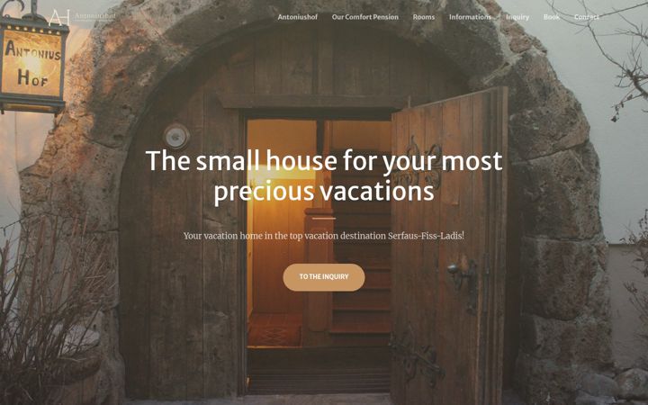Screenshot of antoniushof.at