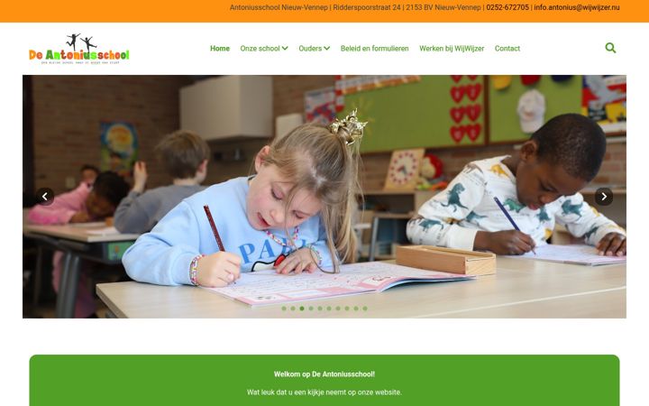 Screenshot di antoniusschool.nu