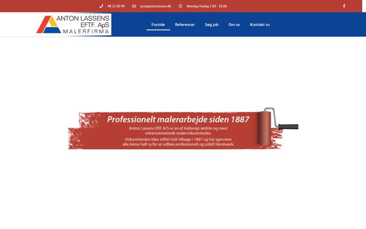 Screenshot of antonlassen.dk