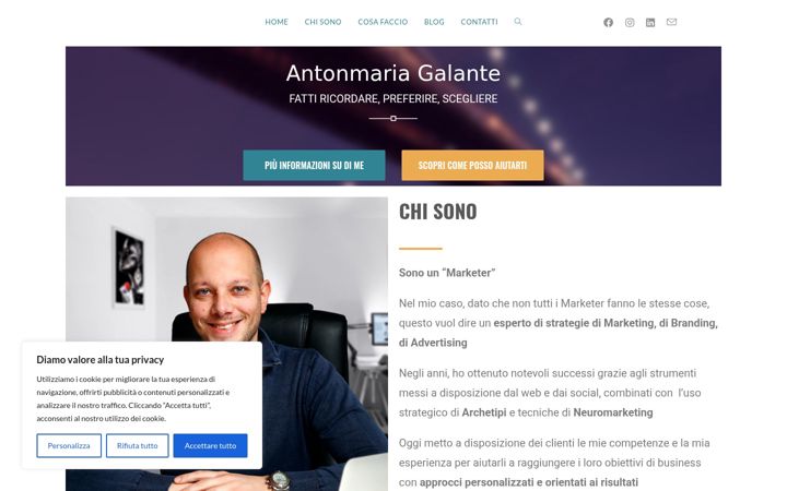 Screenshot di antonmariagalante.it