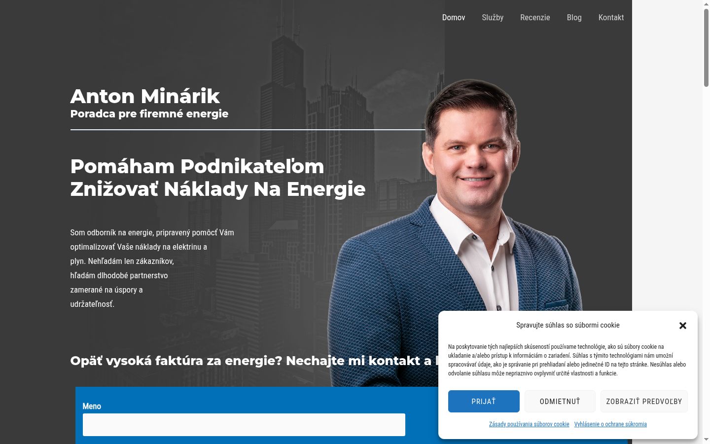 Screenshot van de toestemmingsbanner zoals getoond vóór enige interactie