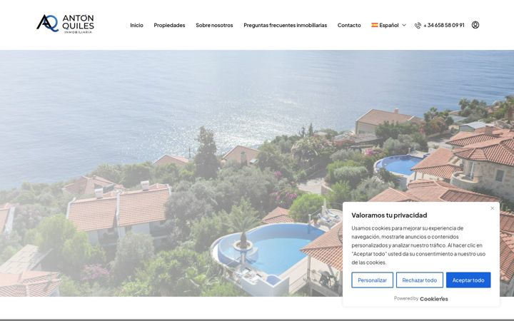 Ekrano kopija antonquilesinmobiliaria.com