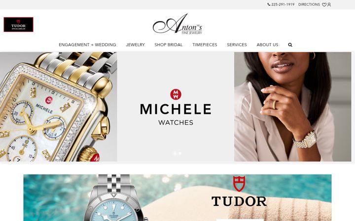 Screenshot of antonsfinejewelry.com