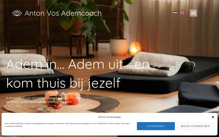 Screenshot of antonvosademcoach.nl