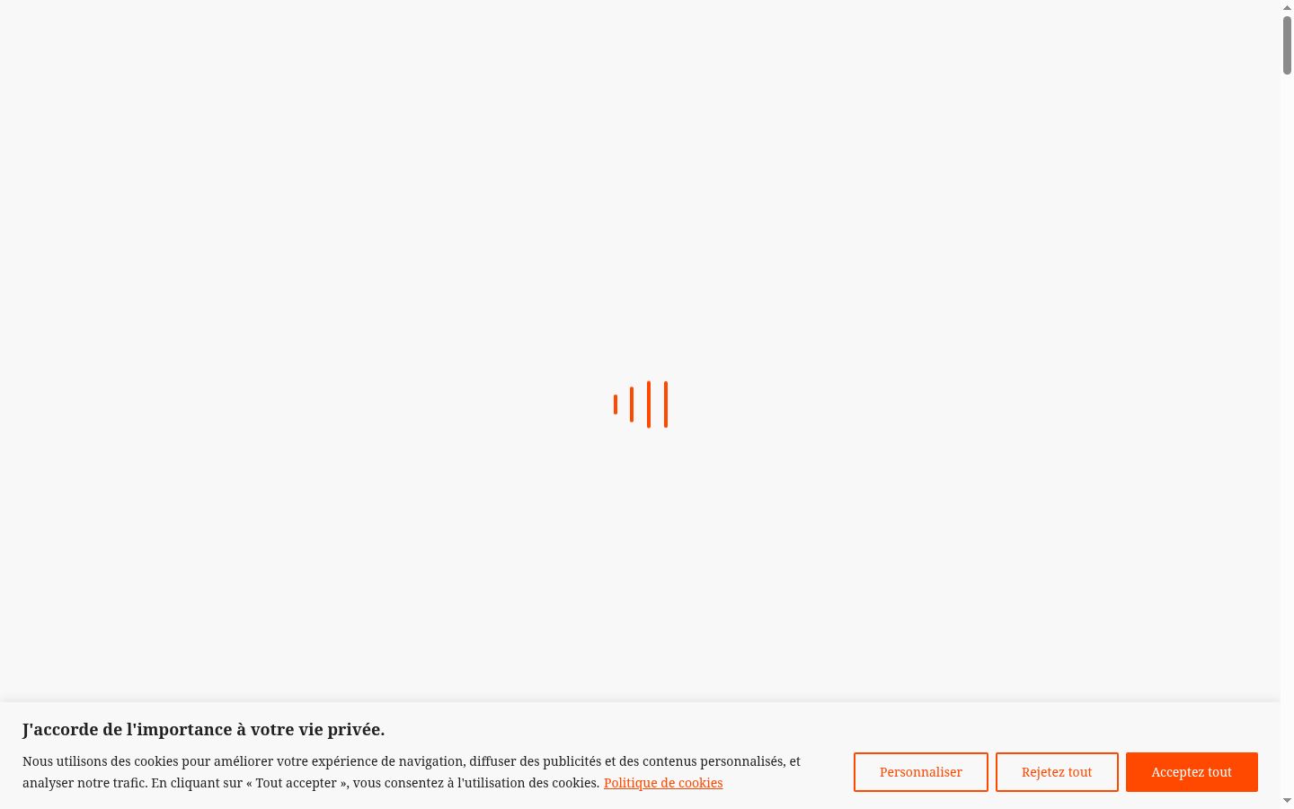 Screenshot tal-banner tal-kunsens muri qabel kwalunkwe interazzjoni