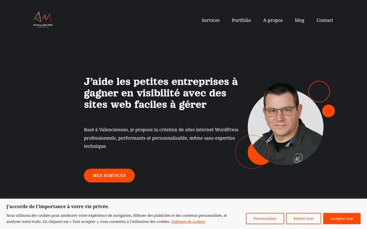 Screenshot of antony-melero.fr