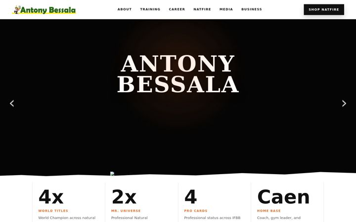Screenshot of antonybessala.com