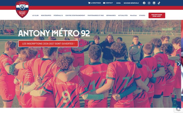 Screenshot of antonymetro92.fr
