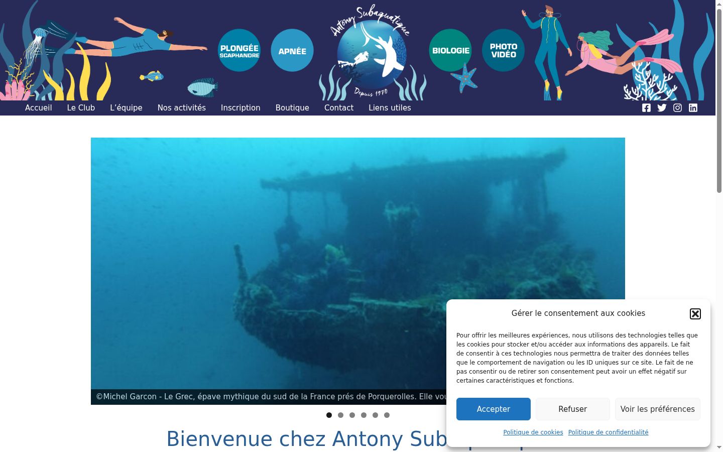 Screenshot tal-banner tal-kunsens muri qabel kwalunkwe interazzjoni