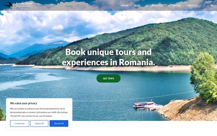 Screenshot ta' antonytravel.com