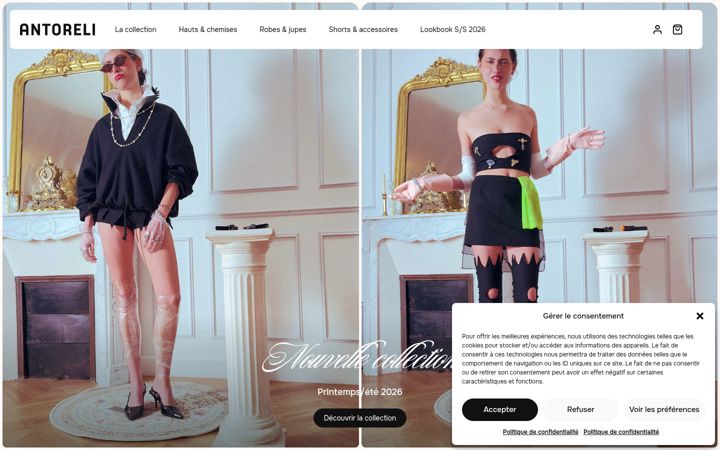Screenshot ta' antoreli.com