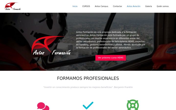 Screenshot di antosformacion.es
