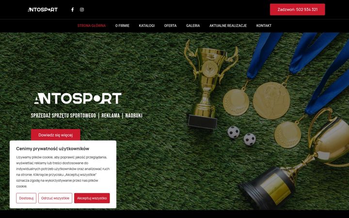 Screenshot of antosport.pl