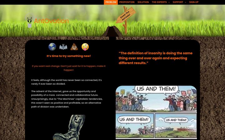 Screenshot of antovation.com